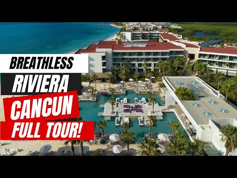 Breathless Riviera Cancun Full Tour & Review | Adults-Only All-Inclusive with a Party Vibe!