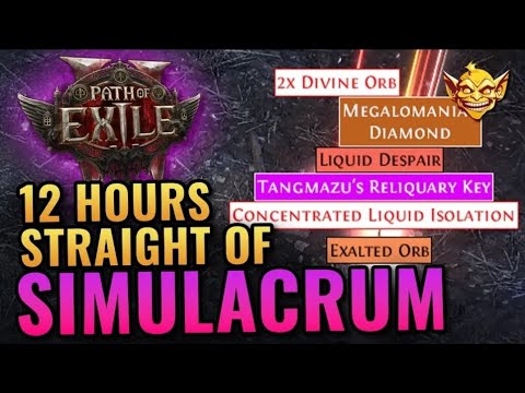 Path of Exile 2 - Loot From 12 Hours Of Simulacrum