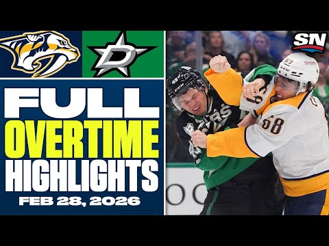 Nashville Predators at Dallas Stars | FULL Overtime Highlights - February 28, 2026