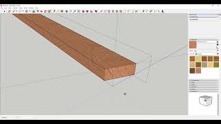 How to create an angle cut in 2x4 in Sketchup