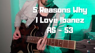 Video thumbnail for 5 Reasons Why I Love Ibanez AS53 (Best Cheap Semi Hollow Body Guitar?) by Best Guitars Now