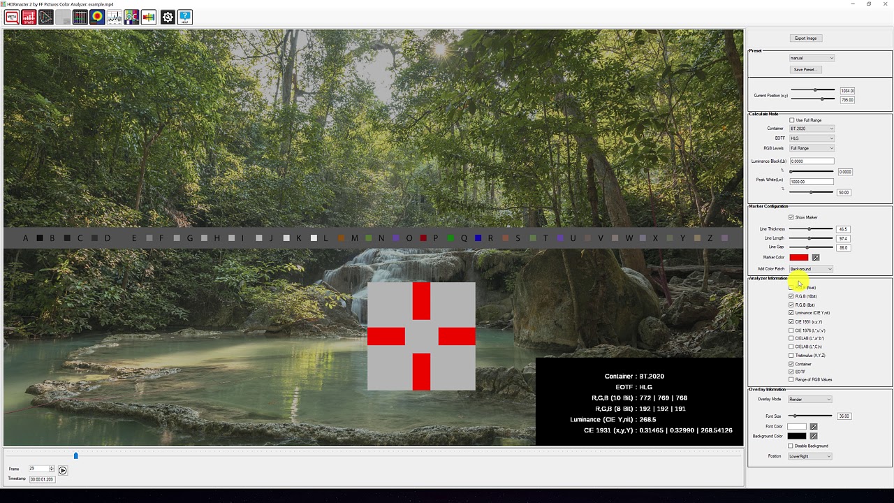 HDR Color Analyzer (RGB, CIE values & nit values for selected pixels) | HDRmaster Tutorial