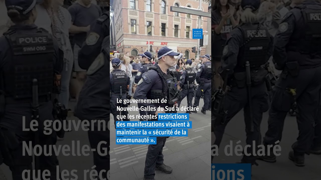 Australie : Répression de manifestations lors de la visite du président d’Israël