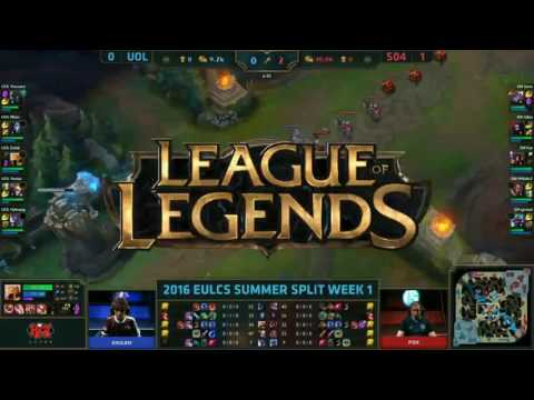 FC Schalke 04 vs. Unicorns of Love Game 2 D1W1 EU LCS Summer Split 2016| S04 vs UOL
