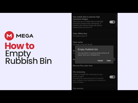 How To Clear or Empty Rubbish Bin On Mega