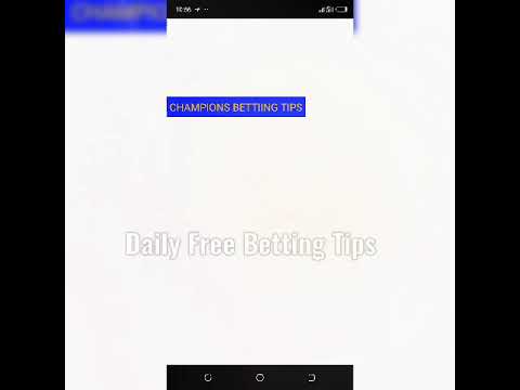 Betting Tips - Champions Sports Betting Tips Video