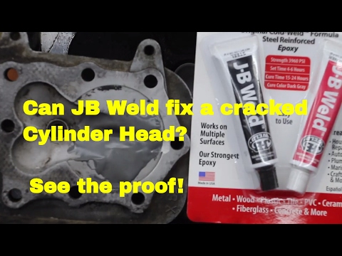 Can JB Weld fix a cracked cylinder head?  See the proof!!