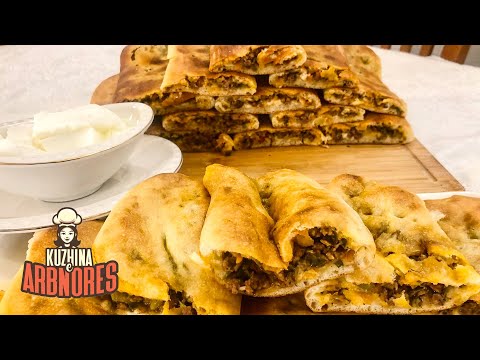 Sekreti i pergatitjes se brumit për pide turke te mbushura me mish dhe perime! Të buta si pambuku