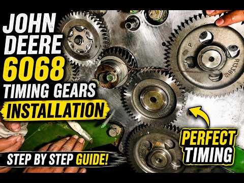 Learn How to Install Timing Gears on a John Deere 6068 ,6068T / 6068HF #JohnDeere6068  #6068Timing