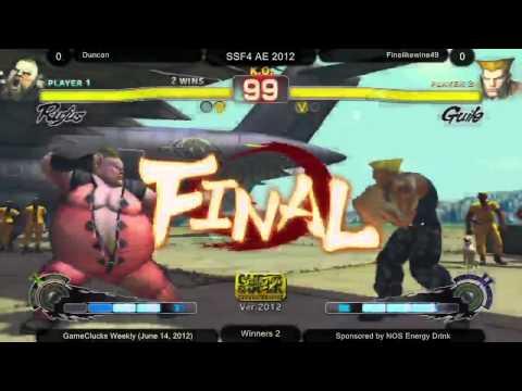Duncan (RU) vs Finelikewine49 (GU) - AE 2012 - Thursdays @ GameClucks - GCFGL Week Fifteen