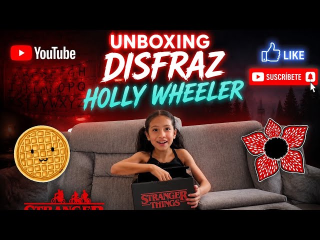Vídeo relacionado con Yulefly Holly Wheeler Disfraz Strange Holly Azul Vestido Marrón Capa Capucha Disfraz Carnaval Halloween 140