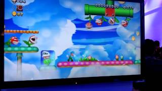 New Super Luigi U: 1-4 Pirhana Heights Gameplay Footage (E3 2013)