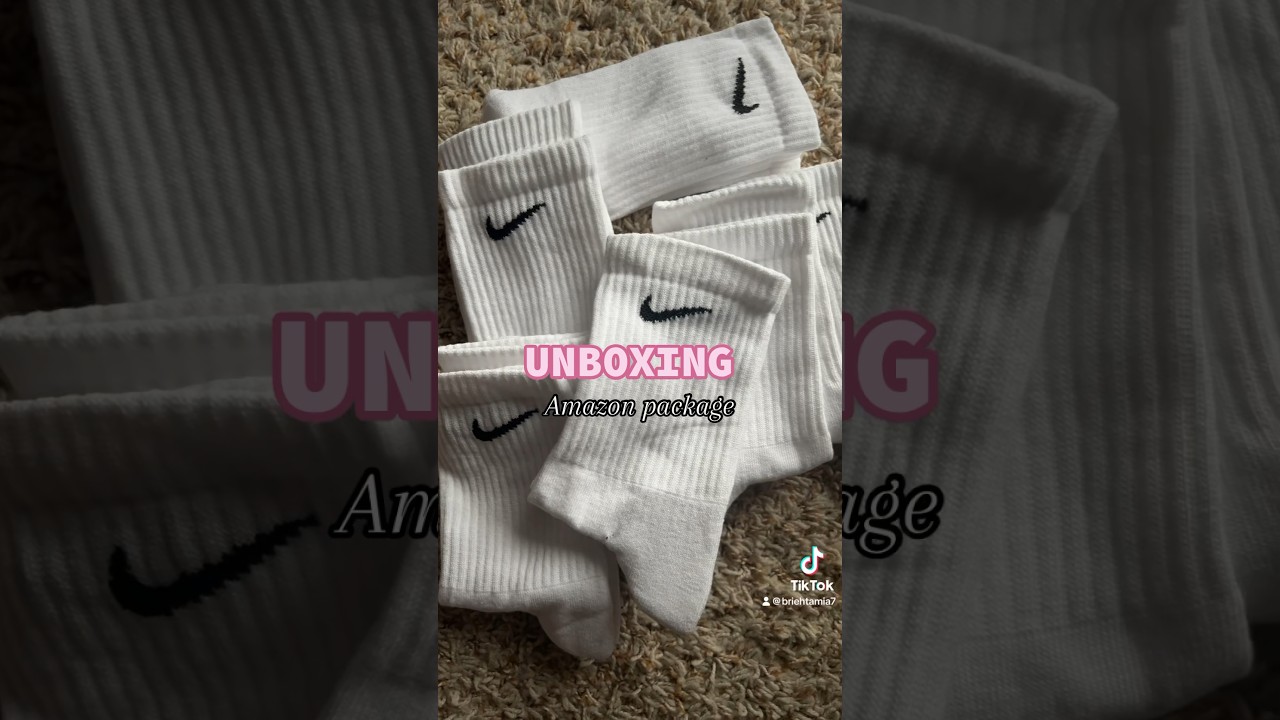 Nike socks 🥰 iykyk 😊 Amazon be coming in clutch #amazon #amazonprime #nike #nikesocks