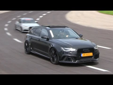 CRAZY LOUD Audi RS6 w/ DECAT Akrapovic Exhaust | REVS + ACCELERATIONS + TRACK