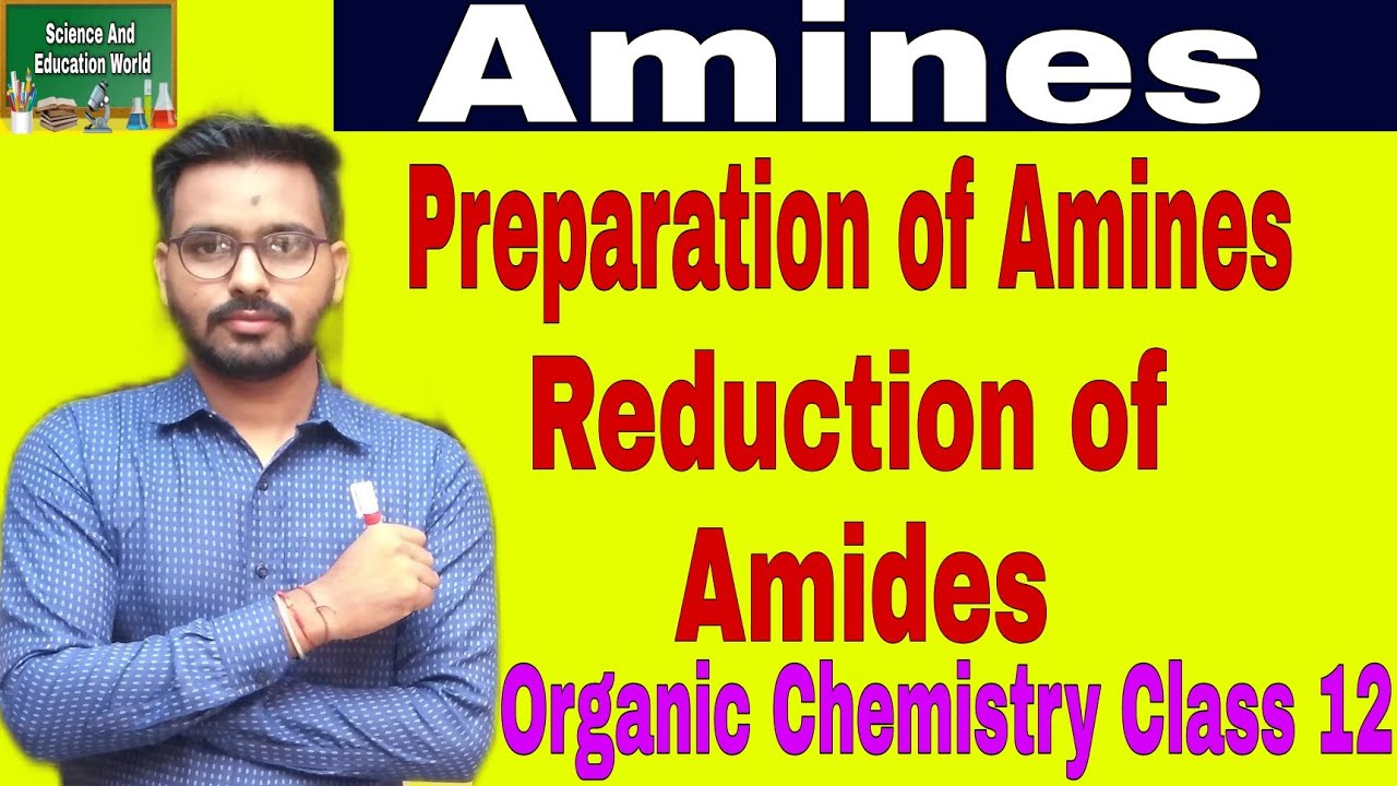 Reduction of Amides | Preparation of Amines | Organic Chemistry Class 12 | #shorts #short #ytindia