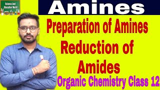 Reduction of Amides | Preparation of Amines | Organic Chemistry Class 12 | #shorts #short #ytindia
