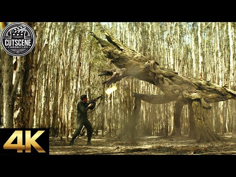[4K UHD] Jack Chapman’s Tragic End by Skullcrawler CUTSCENE | Kong: Skull Island (2017)