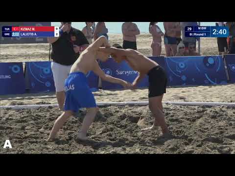 Round 1 Men's BW - 60 kg: M. KIZMAZ (TUR) v. A. LALIOTIS (GRE)