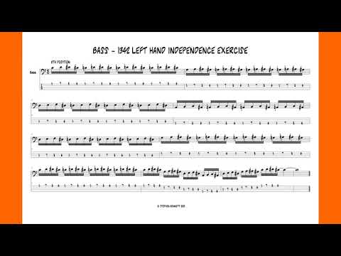 Bass guitar 1342 pattern 80 BPM