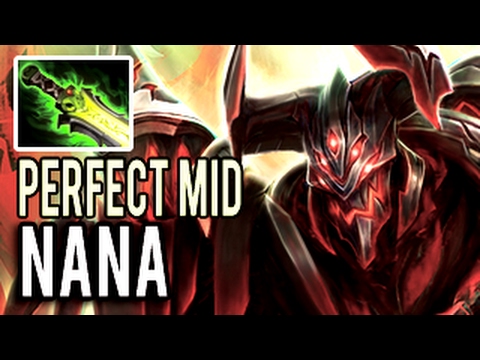 PERFECT SOLO MID! Shadow Fiend by NaNa with 33 kills 8k MMR Patch 7.01 Dota 2