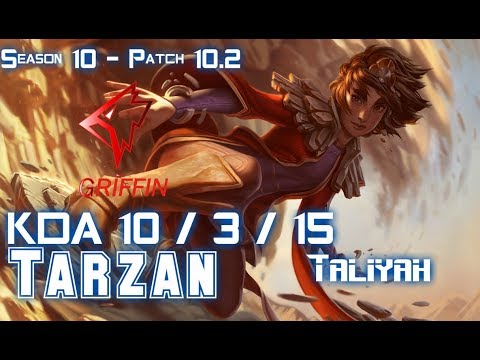 GRF Tarzan TALIYAH vs NIDALEE Jungle - Patch 10.2 KR Ranked