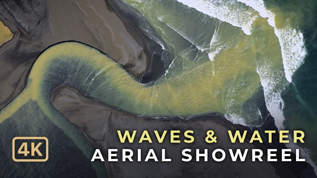 4K Aerial Showreel: Waves & Waterscapes – Abstract Coastlines and Tidal Patterns