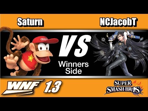 WNF 1.3 - Saturn (Diddy Kong) Vs. NCJacobT (Bayonetta) Winners Side - Smash Wii U