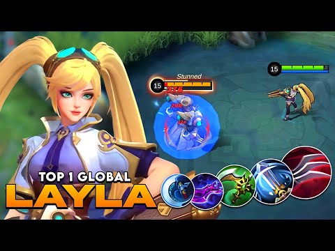 TOP GLOBAL LAYLA HACKER BUILD!!🔥TRY THIS BUILD TO MELT TANKY HEROES IN A SEC!! LAYLA BEST BUILD 2023