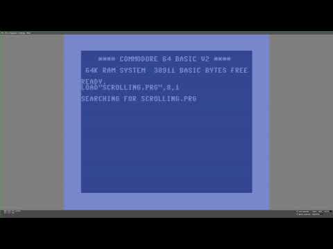 C64 Homebrew : Scrolling demo with parallax effect.