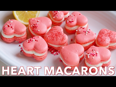 How To Make Perfect Heart Macarons with Lemon Buttercream | Perfect Macaron Recipe