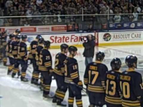 Sabres Vs Bruins Playoffs Game 1 Player announcements