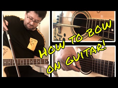 Dr.Hyenik - How to bow on guitar? - Davidlap cello trick by Dr.Hyenik