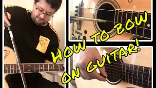 How to bow on guitar? - Davidlap cello trick by Dr.Hyenik