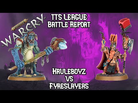 Kruleboyz vs Fyreslayers | Warcry TTS Battle Report