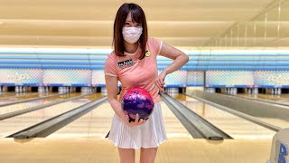 ボウリング女子の練習風景86（Bowling Practice）2021/7