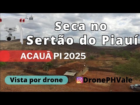 Seca no Piauí | município de Acauã #drone