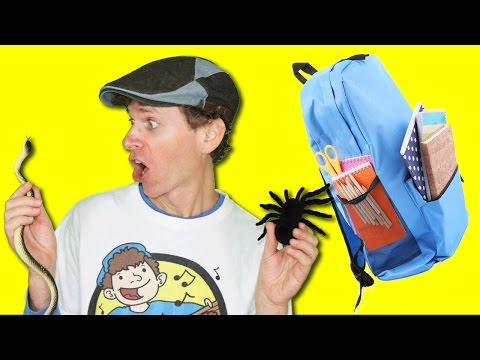 What is In Your Bag? Song with Matt | School Classroom Items | Learn English Kids