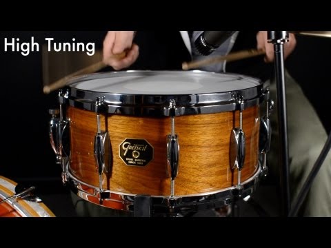 Gretsch 6.5x14 USA Custom Solid Walnut Snare Drum | Chicago Drum Exchange Demo