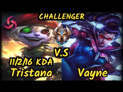 MMM K1ng (TRISTANA) vs VAYNE - 11/2/16 KDA BOTTOM ADC CHALLENGER GAMEPLAY - OC v9.7