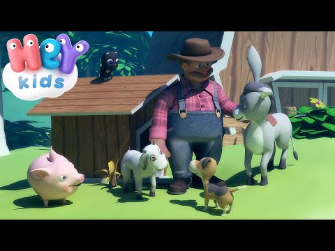 Farbror Peters Bonnagård 👨‍🌾 Barnsånger om djur | HeyKids