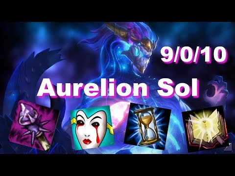 Aurelion Sol vs Zoe (MID) | KDA 9/0/10 Challenger, Patch 10.12