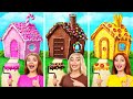 One Colored House Challenge Sweets Vs Chocolate Vs Fast Food By Multi DO Smile
