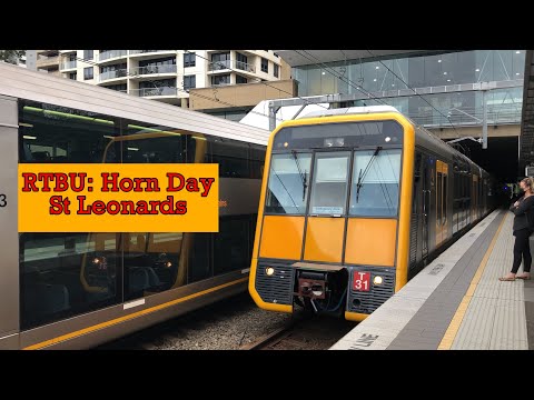 Sydney Trains Video #76 - RTBU Horn Day - St Leonards