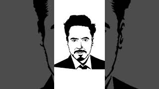 Sketching Robert Downey Jr. using Python Turtle graphics ironman sketch graphics #python #ironman
