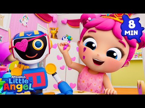 Jill's DIY Tea Party! ☕✂️ | Little Angel | Kids Songs & Nursery Rhymes