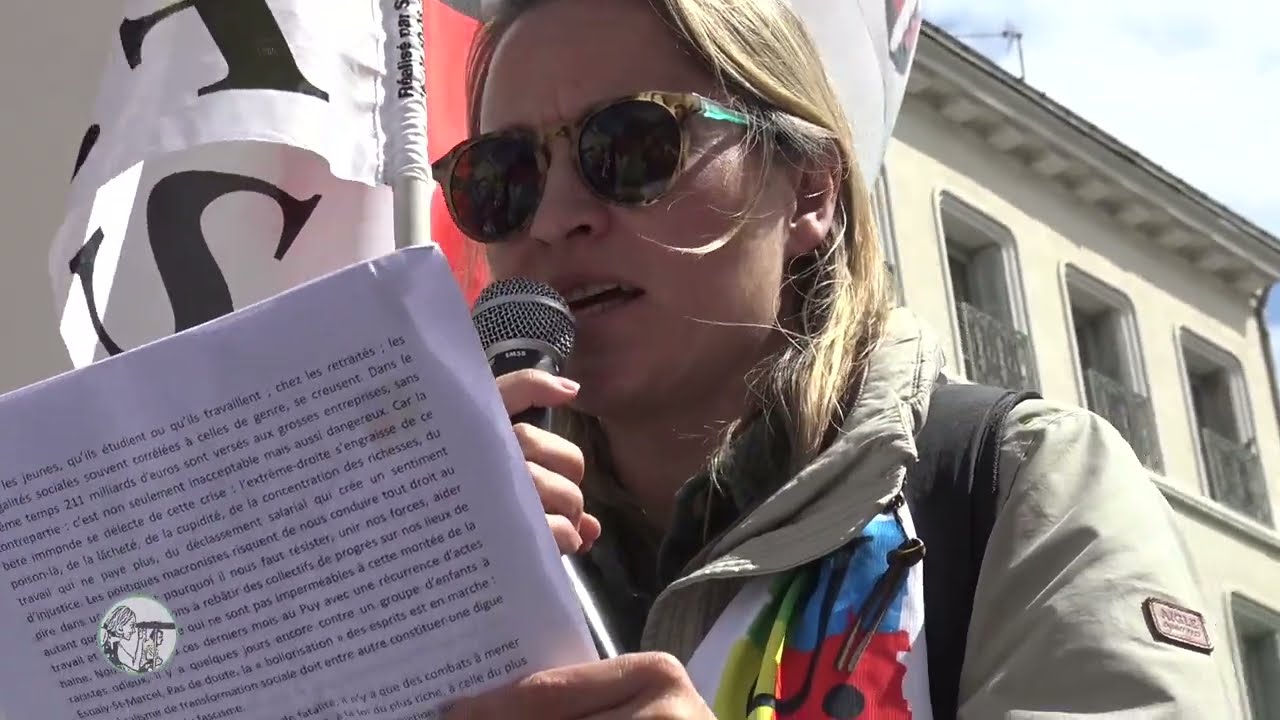 Manifestation du 1er Mai :  Prises de Parole. Le Puy-en-Velay