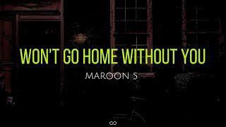 Won&#39;t go home without you (lyrics) - Maroon 5