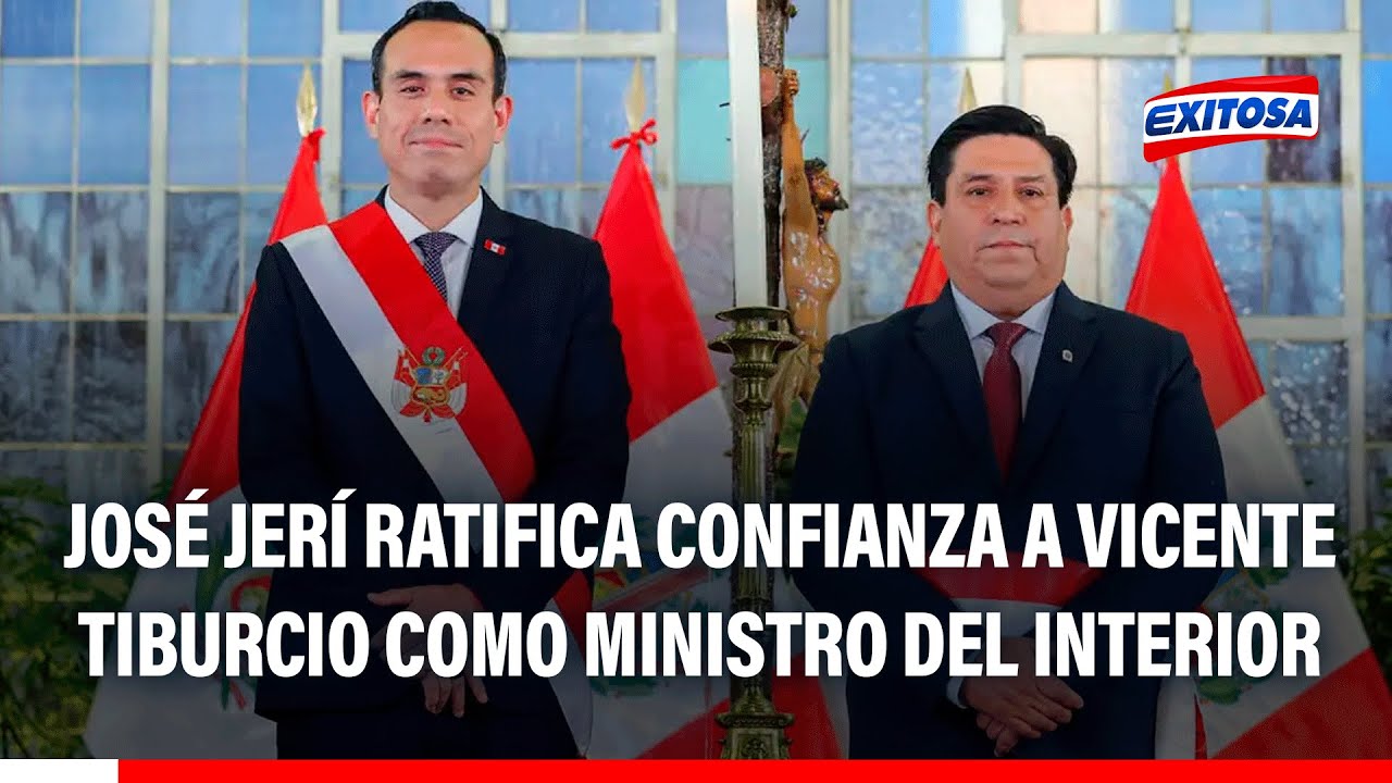 🔴🔵 José Jerí ratifica confianza a Vicente Tiburcio como Ministro del Interior