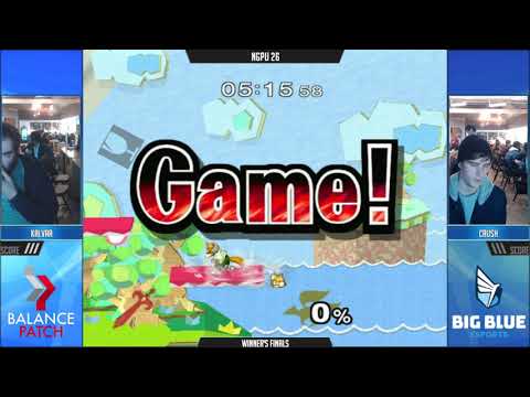 NGPU 26 SSBM - Kalvar (Marth) vs. Crush (Fox) - Melee WF
