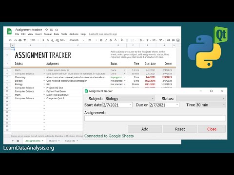 Create A Data Entry App For Google Sheets With Python Full Tutorial